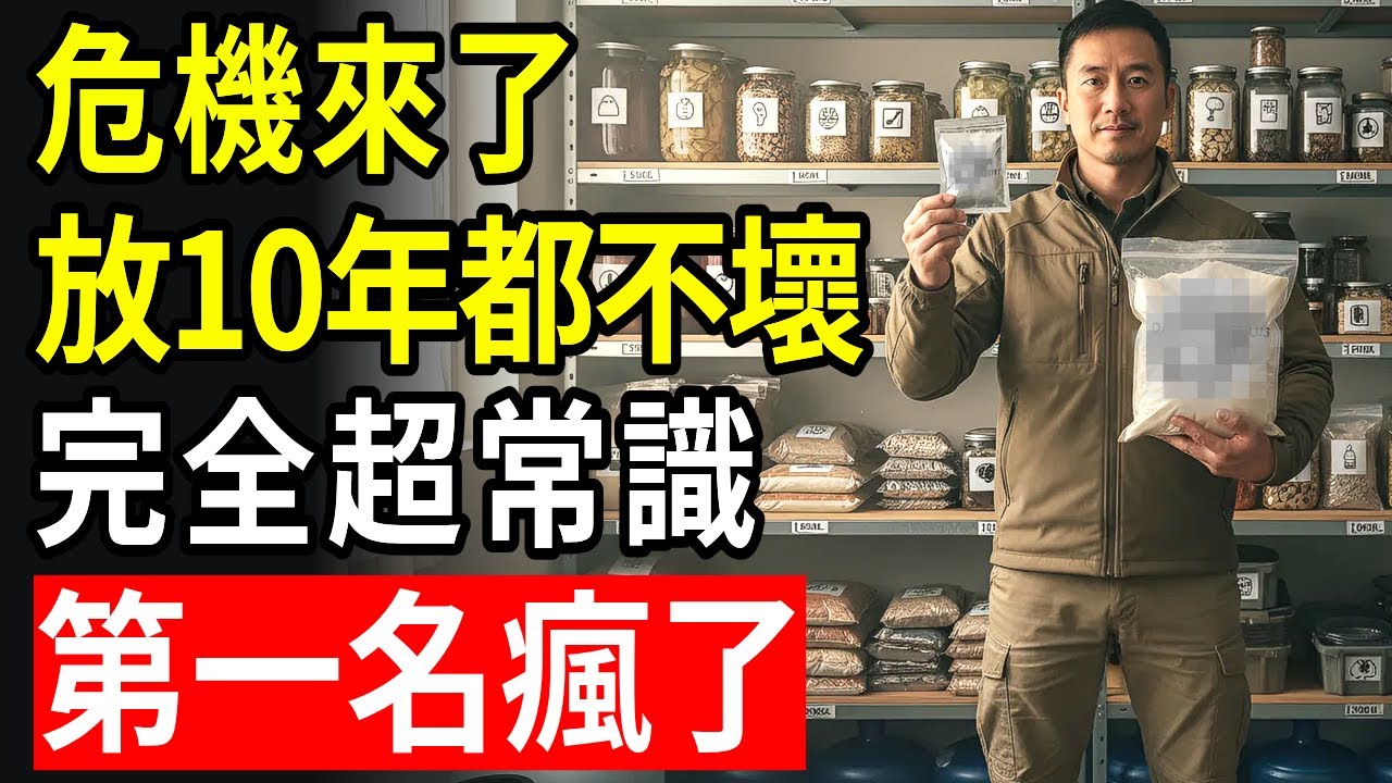 危機來臨時你能撐幾天？可延長10年生存的保存食物20種，第1名可無限保存