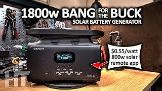 GROWATT Infinity 1300 | 1800w LiFePO4 UPS Solar Generator Power Station Review