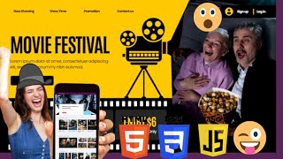 Movie&films Build  Responsive  Website in Html Css and JavaScript|Tutorial for beginner|Movies All