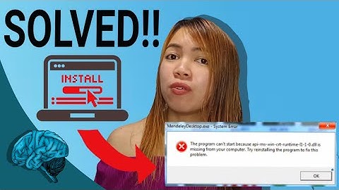 api-ms-win-crt-runtime-l1-1-0.dll is missing | SOLVED✓ | Tagalog