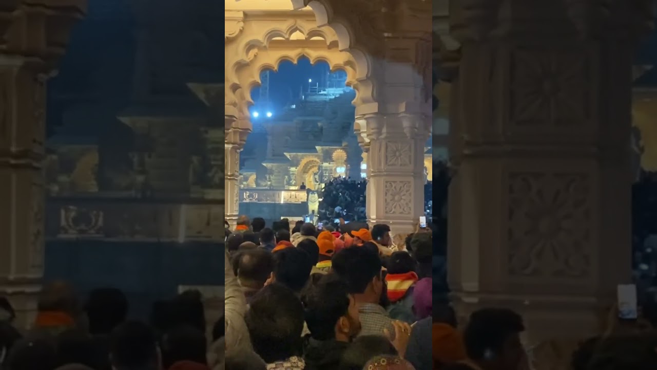 Massive Crowd at ram mandir ayodhya 