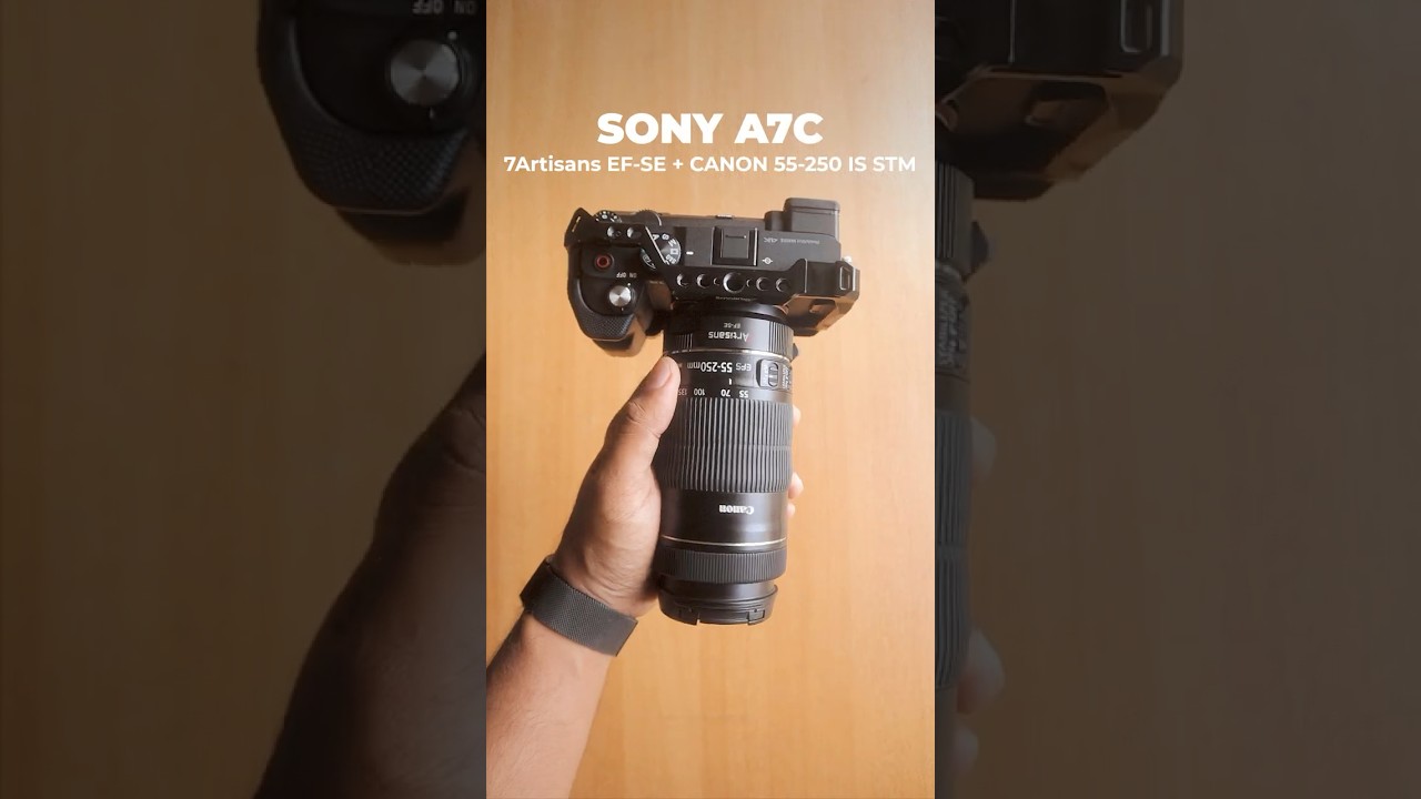 SONY A7C + CANON EF-S 55-250 STM + 