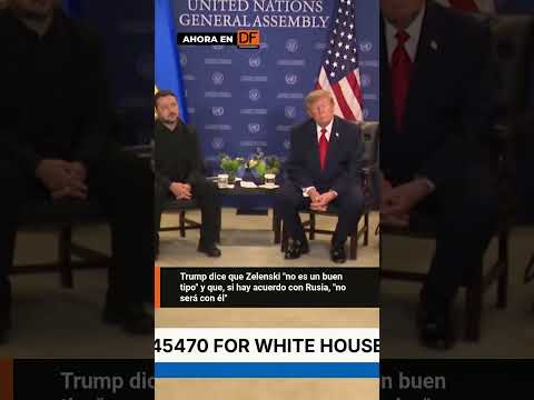 Trump dice que Zelenski "no es un buen tipo" y que, si hay acuerdo con Rusia, "no será con él"