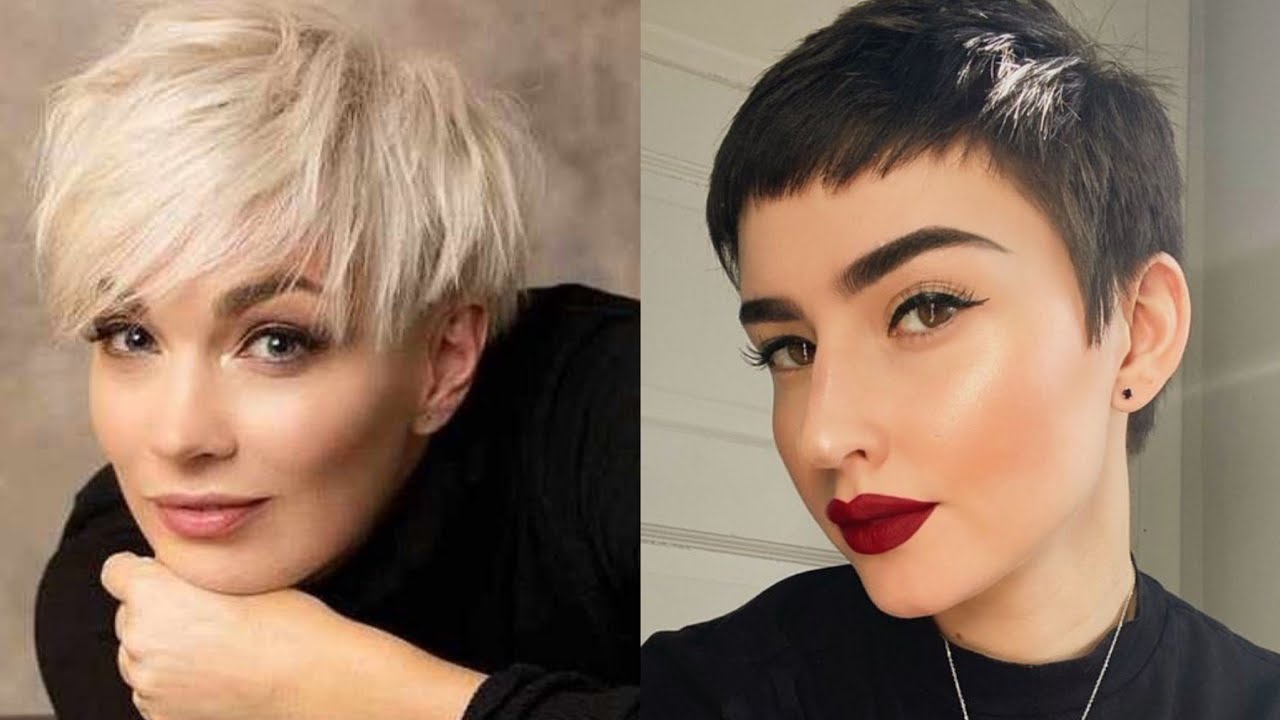 Pixie short fade haircut Style For Women short shag Haircuts short