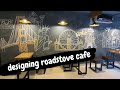 ROADSTOVE CAFE | restaurant interior | interior design and transformation | wall doodle art | artist