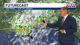 More scattered storms expected tomorrow