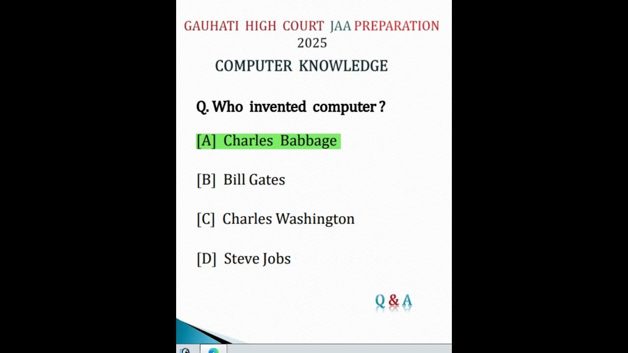 Gauhati High Court JAA Previous Questions| 
