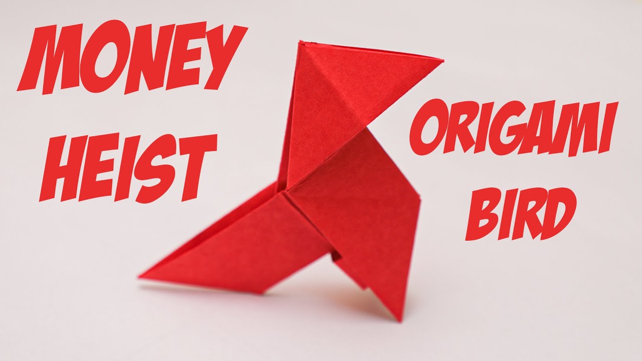 How To Make an Origami Paper Bird Money Heist Bird Origami Art