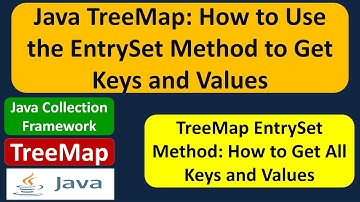 Java TreeMap: How to Use the EntrySet Method to Get Keys and Values | Java Collection Framework