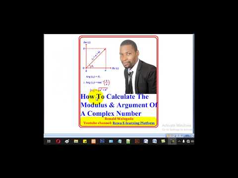 6-How To Calculate The Modulus & Argument Of A Complex Number. (Pure Math Paper 1)