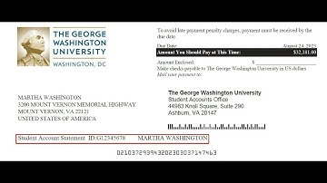 Accessing your GW Student Account Information