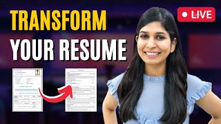 🔴 Let's tranform your resume - LIVE! 🔥