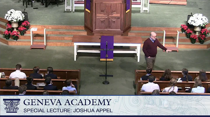 Special Lecture: Pastor Joshua Appel