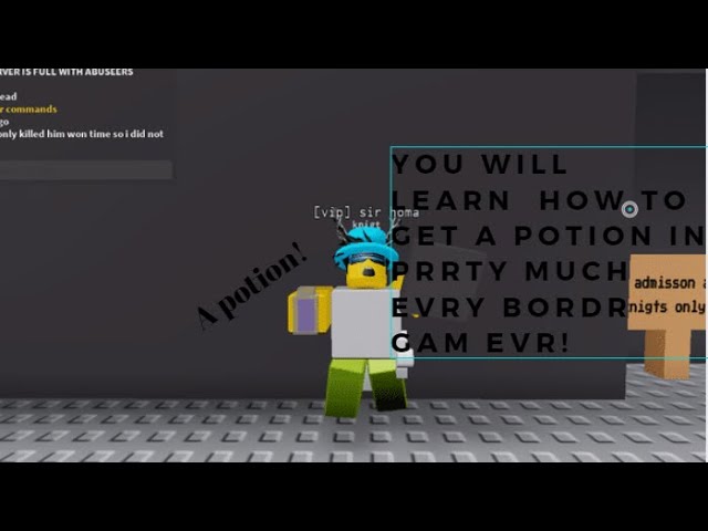 How To Get A Potion In Prtty Much Evry Bordr Gam Evr Youtube - roblox prtty much evry border game wiki