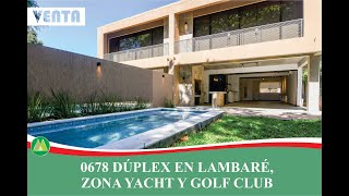 DUPLEX EN LAMBARE, ZONA YACHT Y GOLF CLUB (DPTO. CENTRAL, PARAGUAY)