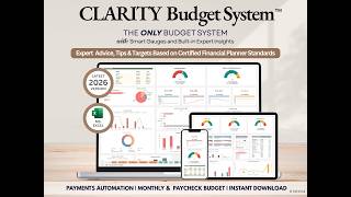 Clarity Budget System Complete Tutorial - Smart Gauges, Budgeting, Budget Tracker, Budget Planner