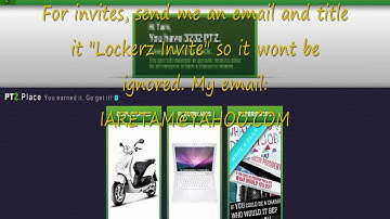 Lockerz.com - Giving out invites.