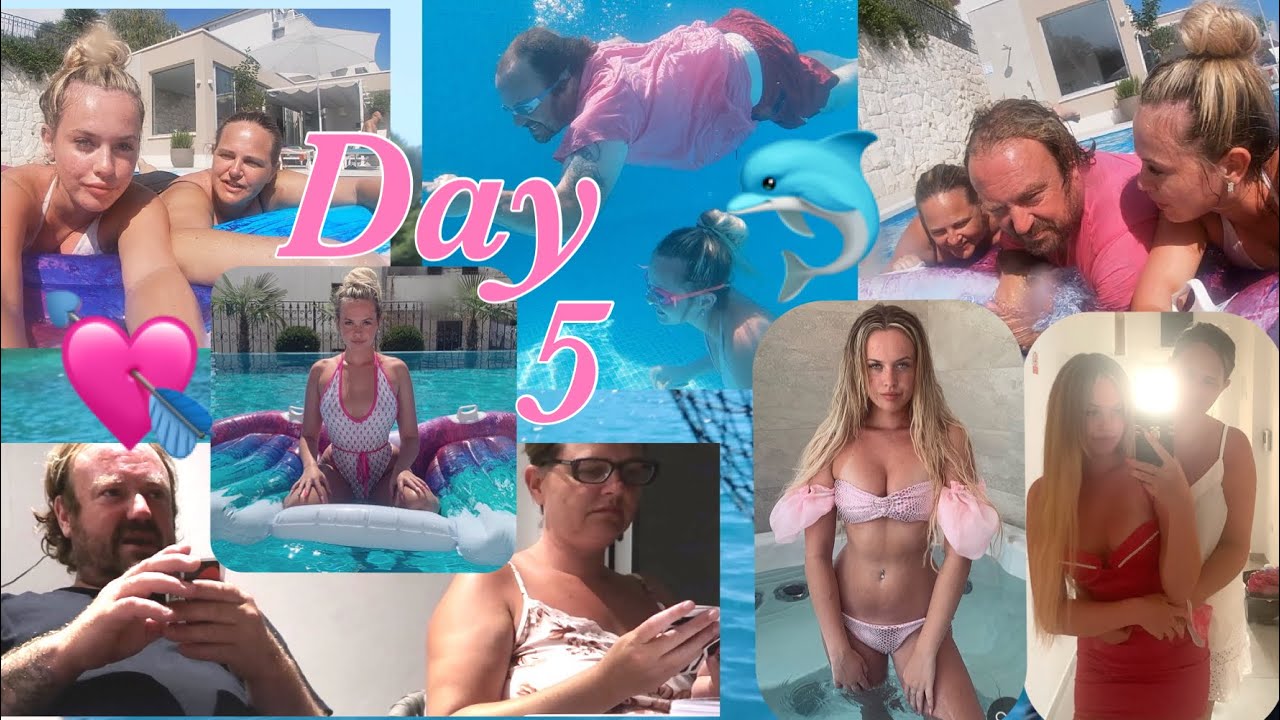 CROATIA DAY 5!!🍬 ~ Pool Day, Underwater Filming & Family Games!😁💞