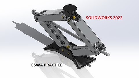 CSWA Challenge #3 : Elevating Your SolidWorks Assembly Skills (scissor jack)