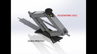 CSWA Challenge #3 : Elevating Your SolidWorks Assembly Skills (scissor jack)