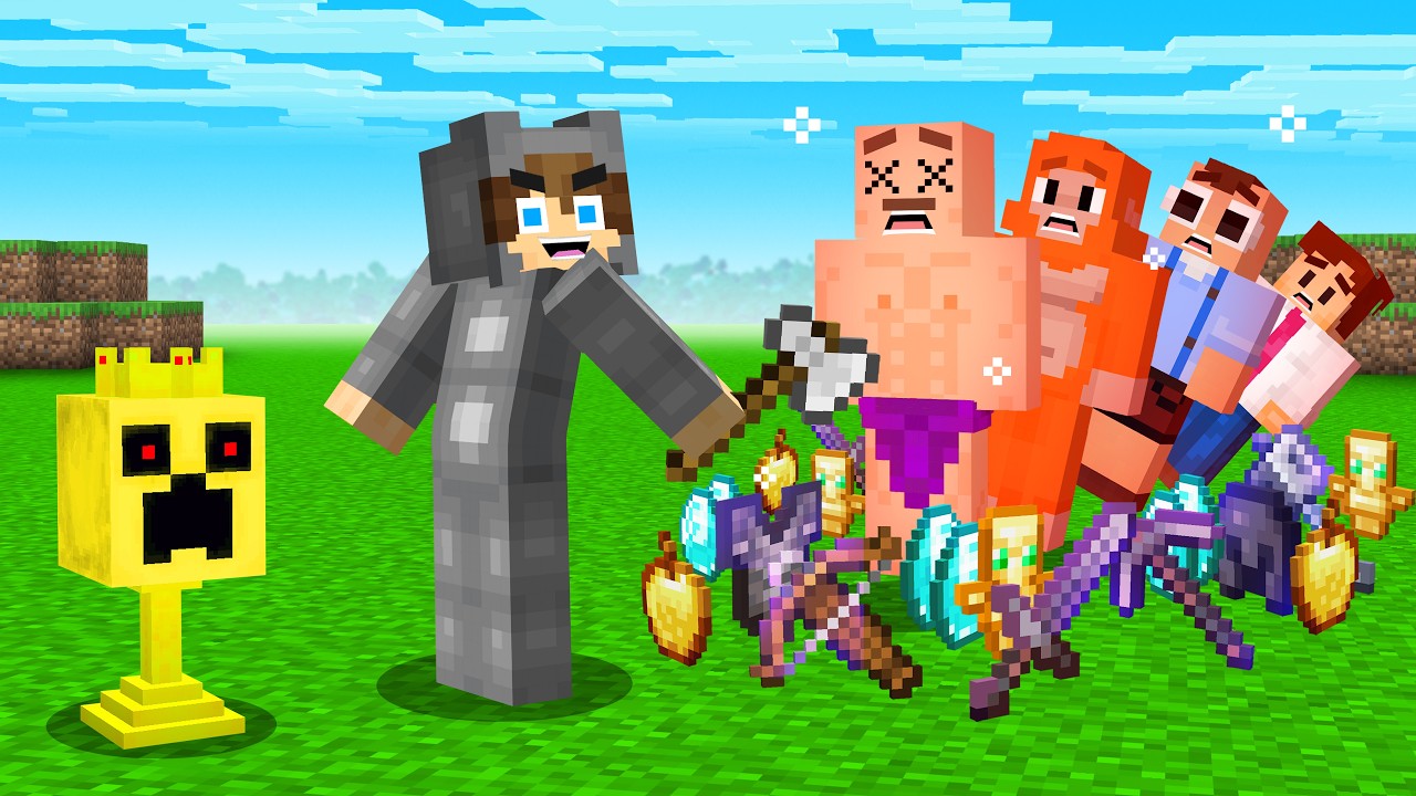 Minecraft Hunters vs Speedrunner but Hunters Secretly Drop OP Loot