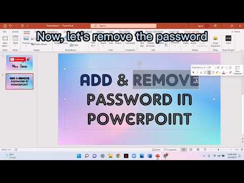 Add & Remove Password in PowerPoint | Easy Steps