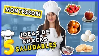 5 SNACKS SALUDABLES que TUS HIJOS pueden preparar EN CASA