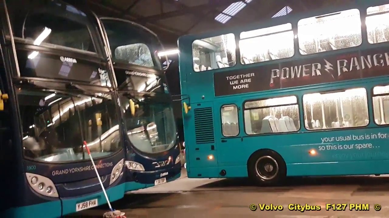 Buses at Heckmondwike Arriva Bus Depot