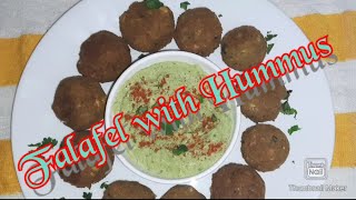 Falafel with Hummus recipe II Middle eastern recipe II Cheakpea recipe II alkas kitchen