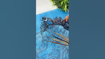 Mahadev Drawing 🔥Colouring Part 1 #shorts #mahadev #shiv #art #drawing #sawan #lordshiva