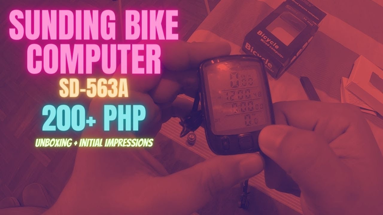 CHEAPEST BIKE COMPUTER IN SHOPEE SUNDING 563A YouTube