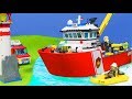 LEGO Feuerwehrmann mit Feuerwehrauto & Feuerwehr Boot für Kinder