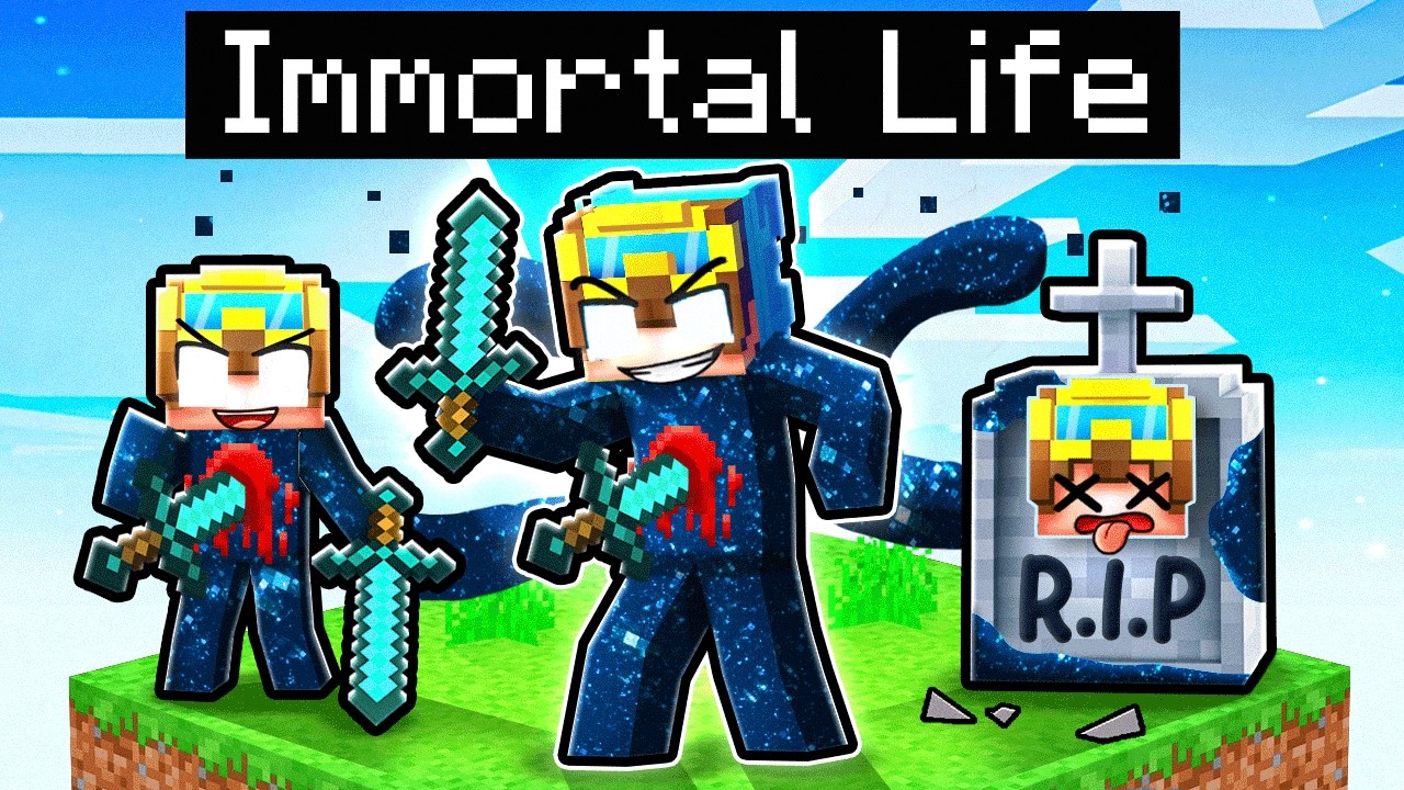 Having an IMMORTAL LIFE in Minecraft!