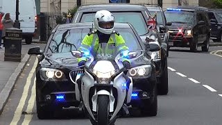 President Barack Obama in London (2016)  Motorcade escorts and Aircraft