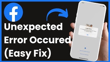 An Unexpected Error Occurred  - Facebook FIX !