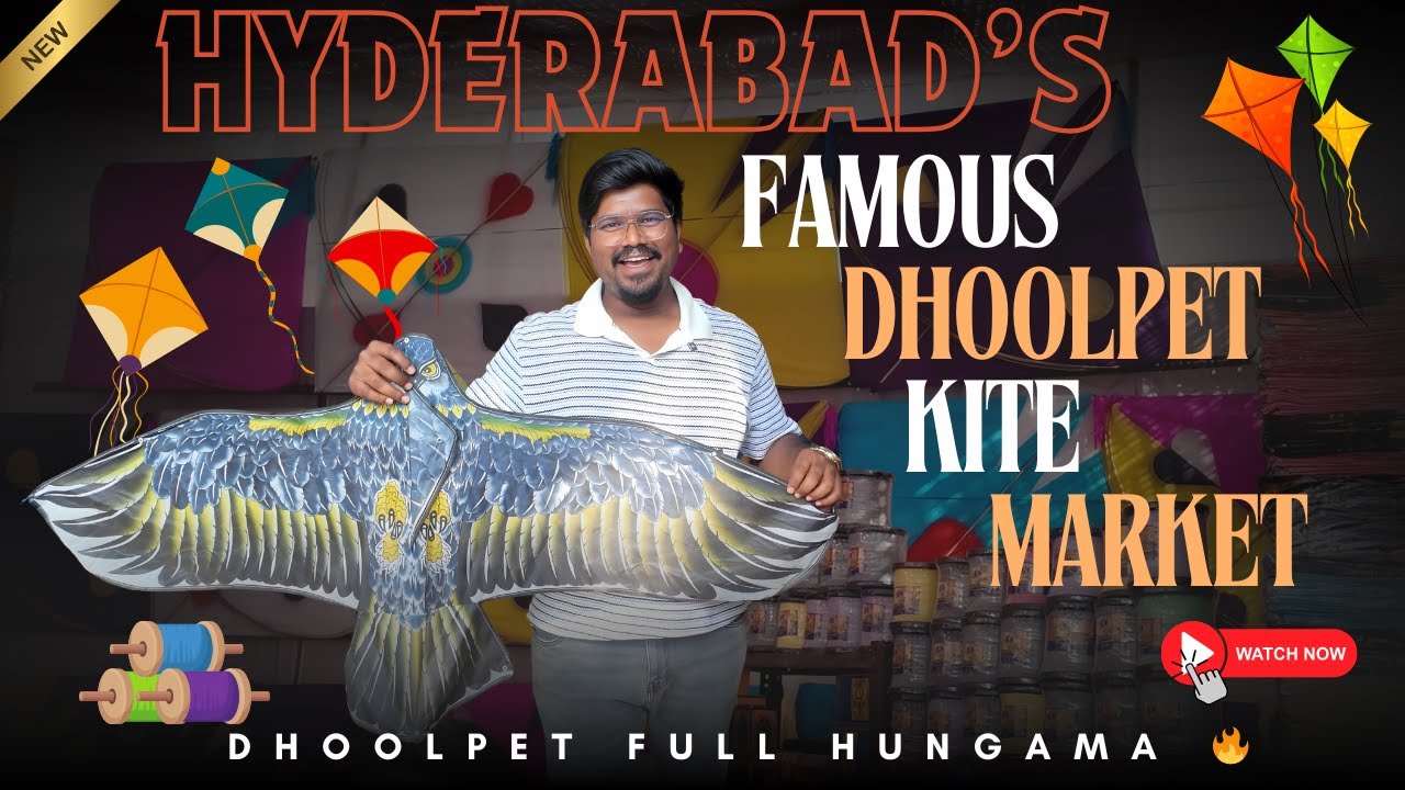 Hyderabad’s Famous Dhoolpet Kite Market | Full Street Vlog | Sankranti Special 
