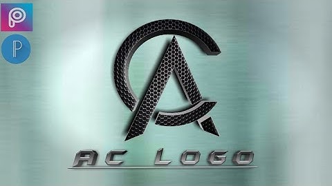 A C LOGO DESIGN/ How to design logo with picart & pixel lab _tutorial(HD)