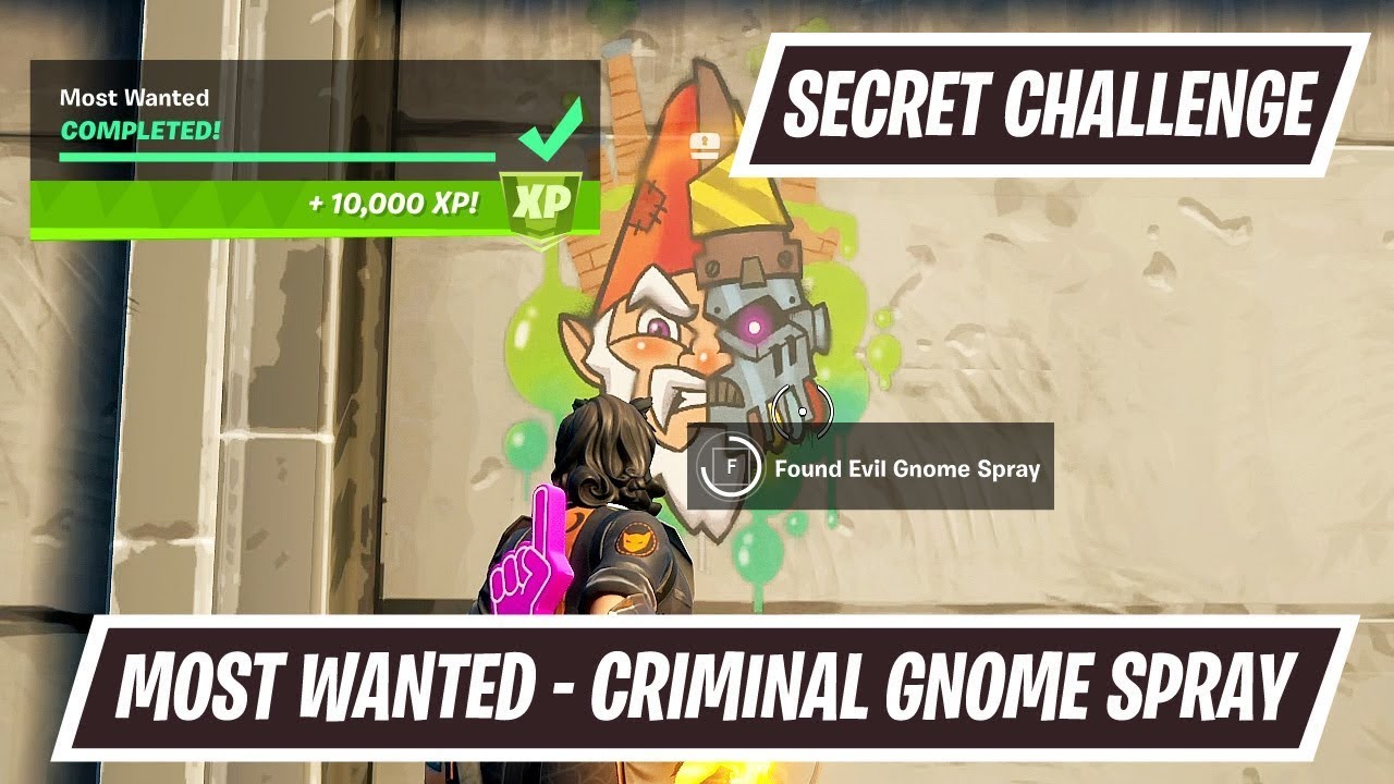 Fortnite - Secret XP Challenge - Most Wanted Challenge