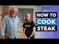 Attempting to cook the perfect steak with James May