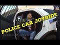 Crazy lady carjacks Officer's police car!