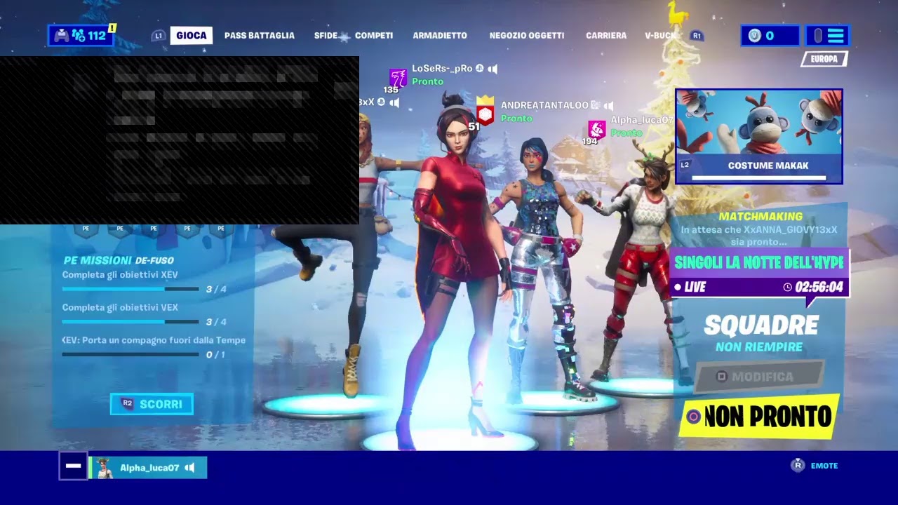 Live Pomeridian di Fortnite facciamo  squadre