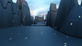 360-Degree Video Panorama Test of Abstract City in Blender 3.0