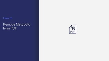 Remove Metadata from PDF with PDFelement