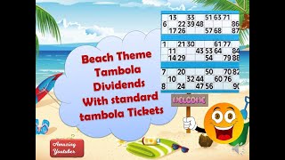 Summer Theme & Beach Theme Game Standard Tambola or housie Tickets, Bollywood , Hidden Beach screenshot 5