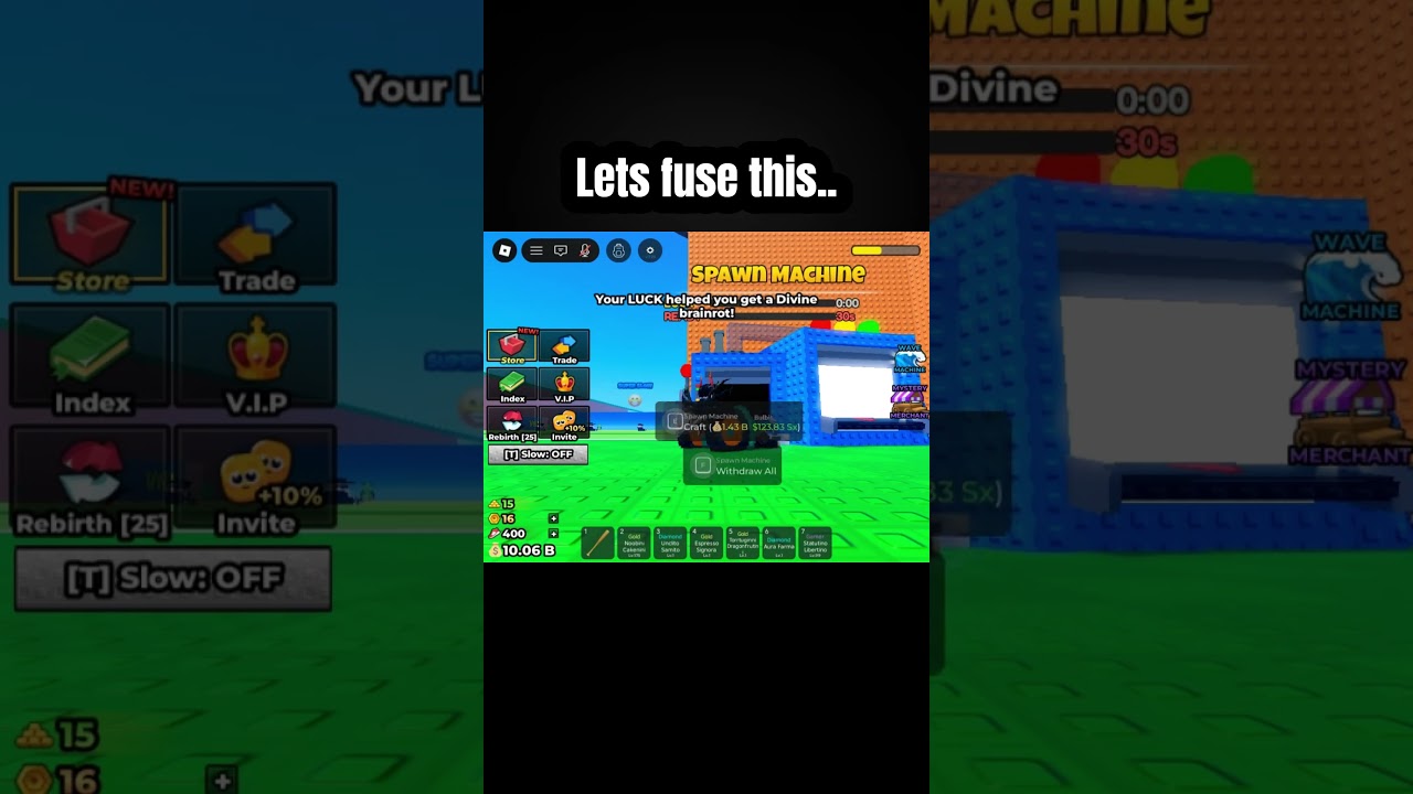 Secret Upgrade Trick for Divine Brainrot 😈 