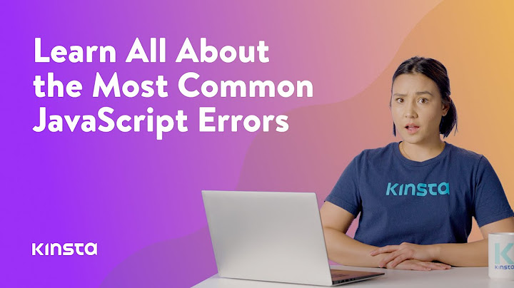 What does javascript error mean?