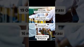 2025-2026 Eğitim Öğretim Yılı Tatil Takvimi Belli Oldu