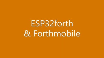 Robot Smartcar Esp32forth & speed sensor LM393