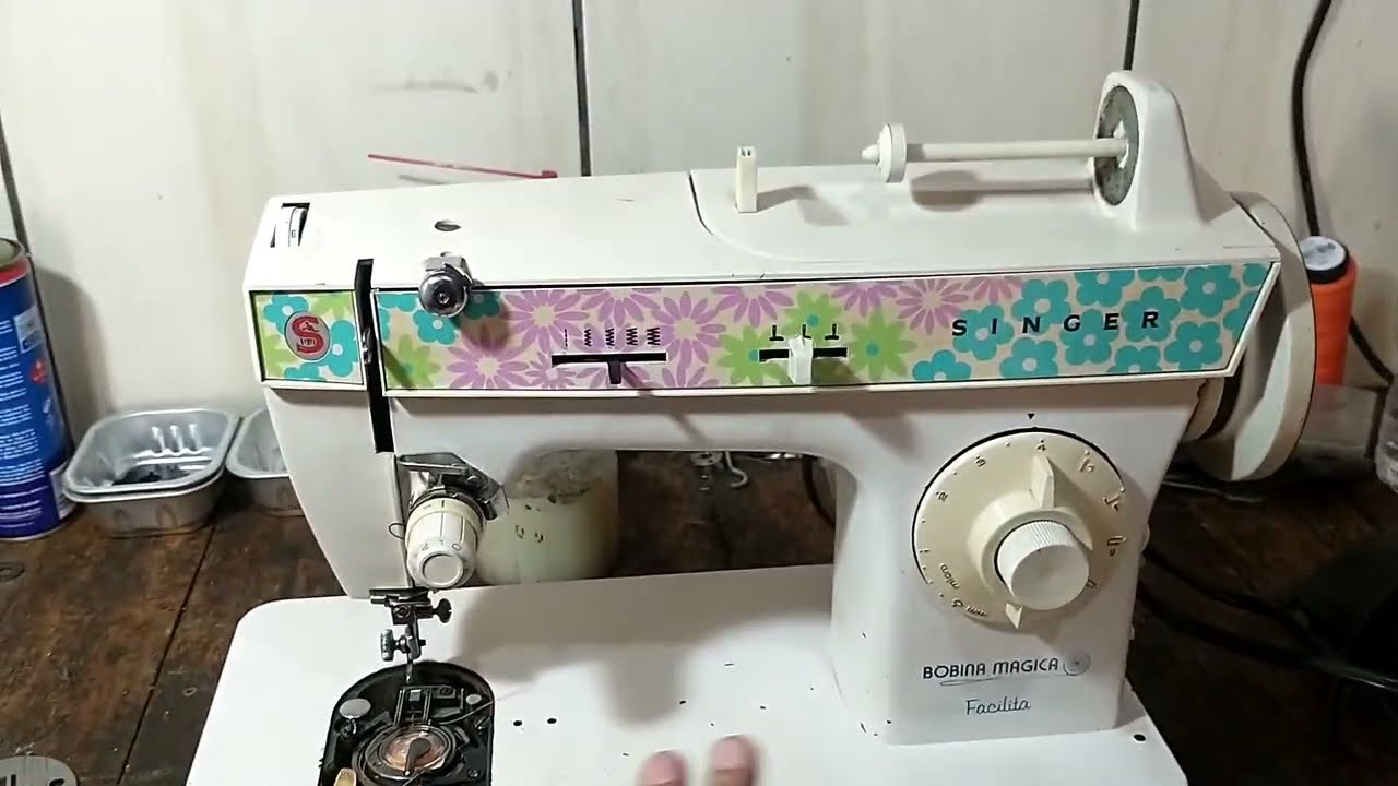 máquina de costura Singer bobina mágica ,reformando e transformando em Singer comun