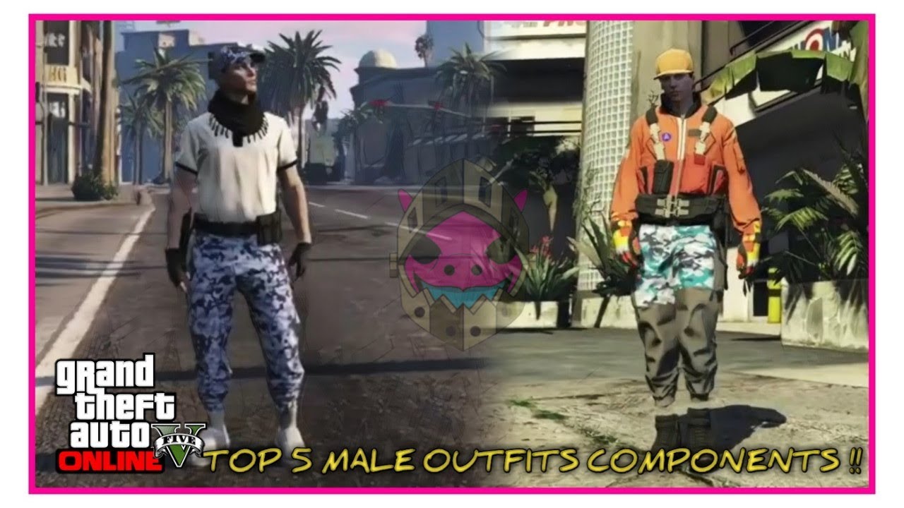 GTA 5 Online 5 Male Outfit Components Transfer Glitch! gta 5 map